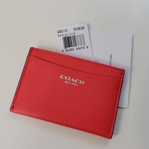 Nwt Coach Legacy Leather Card Case Holder
